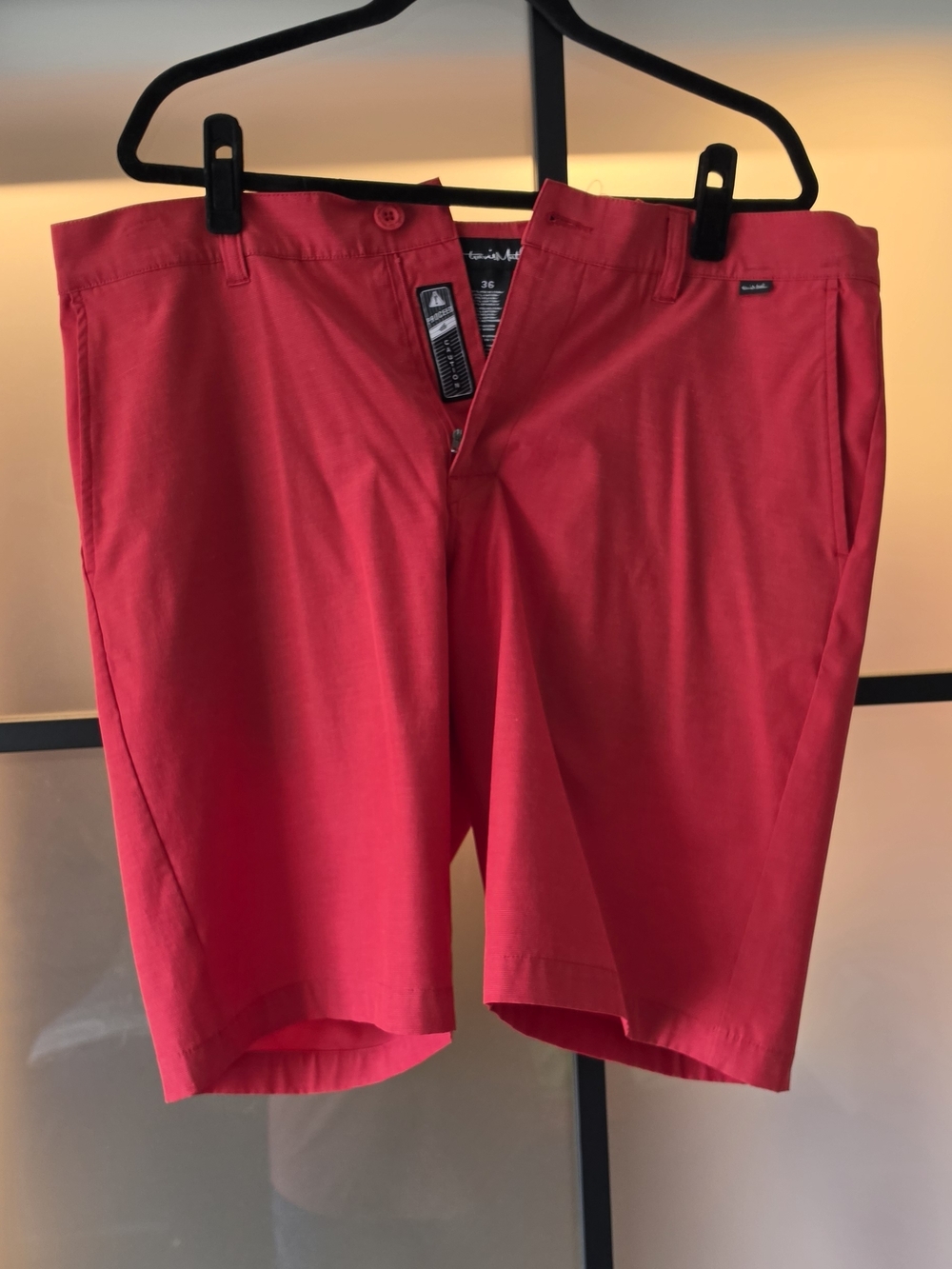 Men's Travis Mathew Red Shorts - Performance Stretch- Golf